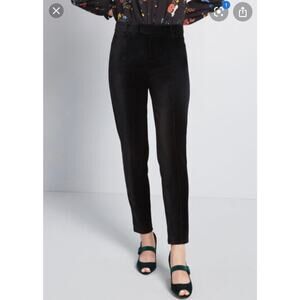 NEW ModCloth plus size black velvet pants